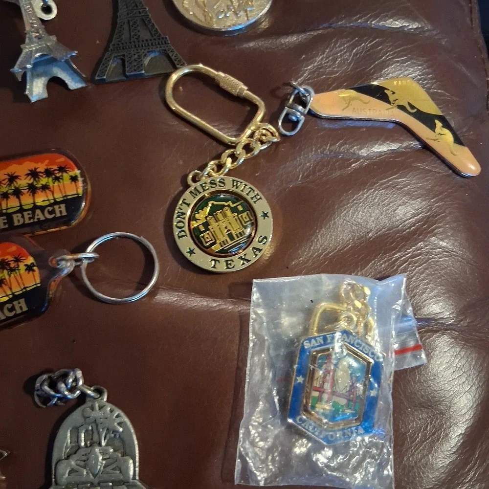 Location Travel Souvenir Keychain Lot 25+ Some New